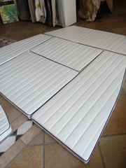 Ecopelle Canettata Trapuntata – Elettrosaldata a Costine Verticali